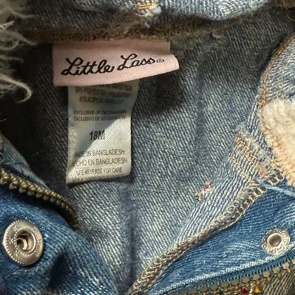 Adorable Little Lass‎ denim jacket 18 months